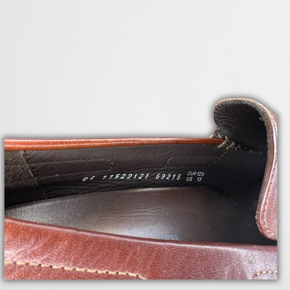 Mephisto Algoras Brown Leather Mens Slip-On Loafers Size 13 Made In Portugal main image 9